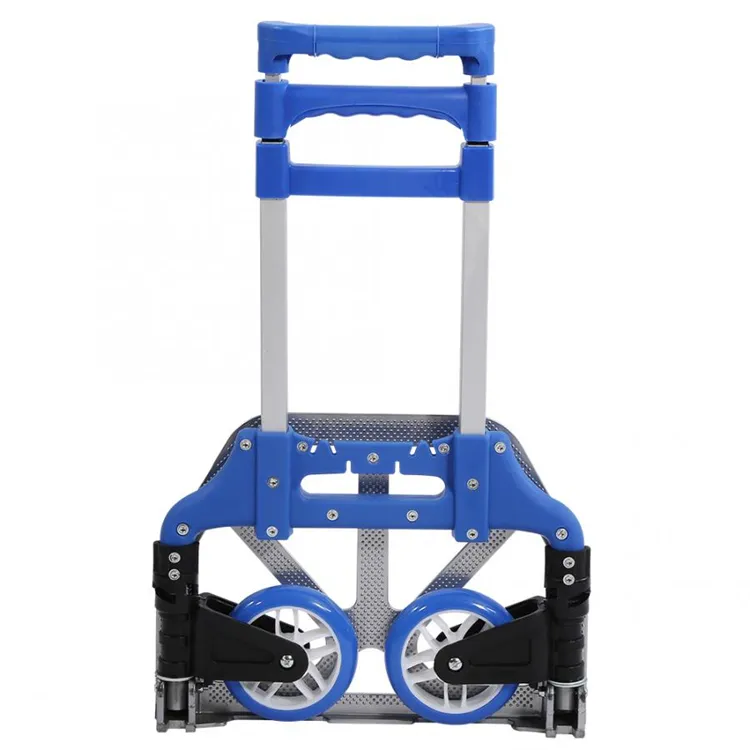 Heavy Duty Draagbare 200Kg Capaciteit Winkelwagen Multi Functionele Aluminium Vouwen Hand Truck En Dolly Trolley Voor Reizen Winkelen