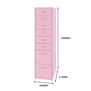 Văn phòng ngăn kéo thép tủ lưu trữ với 8 ngăn kéo kim loại Tủ hồ sơ kim loại tài liệu ngăn kéo tủ, với xử lý - Product Image 3