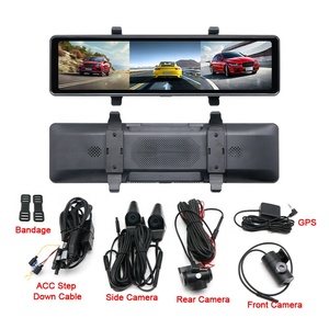 Kamera mobil 360 derajat panorama 4ch saluran kendaraan kamera mobil 1126 inci kaca spion kamera dasbor gps penglihatan malam 1080p perekam dvr mobil - Product Image 6