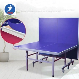 Moderno 25mm di dimensioni <span class=keywords><strong>tavolo</strong></span> da <span class=keywords><strong>Ping</strong></span> <span class=keywords><strong>Pong</strong></span> cina uso interno Dhs <span class=keywords><strong>Ping</strong></span> <span class=keywords><strong>Pong</strong></span> con ruote mobili pieghevoli - Product Image 5