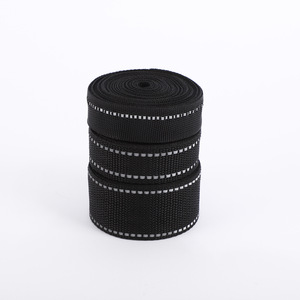Nastro Riflettente in Polipropilene Nero da 20mm 25mm 38mm di Larghezza, Nastro Glitterato per Borse, Indumenti, Collari per Cani - Product Image 4