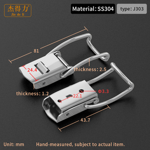 Sıkıştırma araç kutusu raptiye mandalı yakalamak dış mekan kablosu kutu geçiş metal mandal J303 - Product Image 2