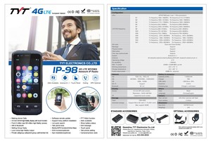 TYT IP-98 4G <span class=keywords><strong>Smartphone</strong></span> Poc Radio Kits <span class=keywords><strong>Interphone</strong></span> <span class=keywords><strong>Sans</strong></span> <span class=keywords><strong>Fil</strong></span> Zello 4G LTE Talkie Walkie 4.0 pouces Écran Tactile Support IP98 - Product Image 4