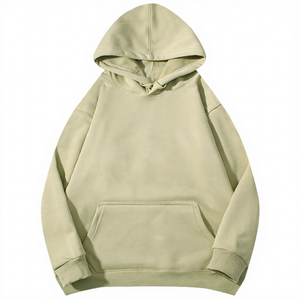 เสื้อฮู้ดโอเวอร์ไซส์ผู้ชาย สีแดงล้วน ผ้าฝ้ายถัก สวมใส่สบาย แขนยาว มีกระเป๋า เหมาะสำหรับฤดูใบไม้ร่วง ปี 2027 - Product Image 4