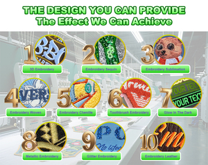 Patches personalizados Heat Press Iron em 3D Personalizar o logotipo Emblemas Bordado Bordado Patch Sew - Product Image 2