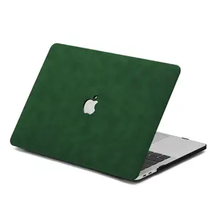 神奇桃色天鹅绒皮革笔记本电脑硬盒适用于macbook pro保护套