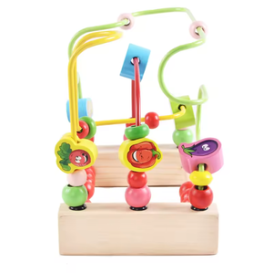 Légumes Rouleau Coloré Perle <span class=keywords><strong>Labyrinthe</strong></span> Jouet Éducatif Montessori En Bois Perlé Jouet pour Enfants - Product Image 5