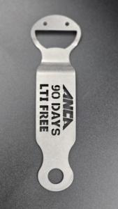 Llavero Abridor de Botellas de Acero Inoxidable de Grado Industrial Personalizado, Ecológico, Proceso de Prensa Láser Industrial, Marca AMS - Product Image 6