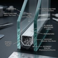 Portes et fenêtres coulissantes modernes en alliage d'aluminium, double vitrage, verre trempé, insonorisées, pour usage extérieur, couleur personnalisée, marque de premier plan