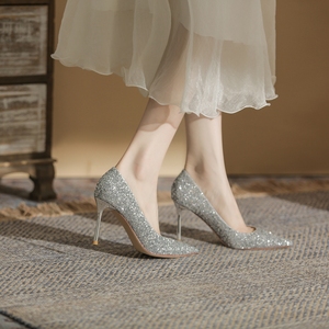 Sandalias de Tacón Alto con Correa en el Tobillo Blancas para Boda, Zapatos de Tacón de Aguja para Mujer, Elegantes y Modernos - Product Image 3
