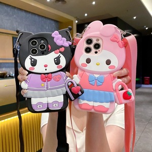 เคสโทรศัพท์ลายการ์ตูน TPU กันกระแทก งานแฮนด์เมด ขายดี พร้อมสายคล้องคอแบบไขว้ สำหรับ <span class=keywords><strong>Oppo</strong></span> A6 Pro Realme 15T - Product Image 2