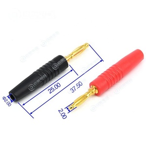 Đầu nối chuối mạ vàng 2mm, giắc cắm chuối âm thanh, đầu nối chuối âm thanh video cho dây loa - Product Image 1