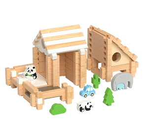 Blocs de construction à mortaise et tenon Lu Ban pour l'éducation précoce des enfants construction d'assemblage de petits architectes de jouets en bois - Product Image 1