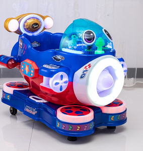 Máquina de Juegos Infantiles Operada con Monedas, Thunder Aircraft, Coche Eléctrico Balancín con MP3 - Product Image 4