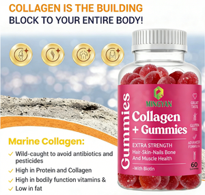 Gomitas de Biotina + Colágeno Marino para el Crecimiento del Cabello, Hidratación de la Piel y Salud Ósea, Producto de Belleza OEM/ODM - Product Image 4