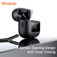 Audífonos Inalámbricos Mcdodo 329 con Correa Antipérdida, Pantalla Digital de Energía, Bluetooth V5.3, Resistentes al Agua IPX4, con Micrófono para Computadora