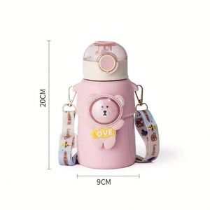 Termo Infantil Portátil de 23oz con Diseño de Dibujos Animados, Botella con Pajita para Niños y Niñas - Product Image 3