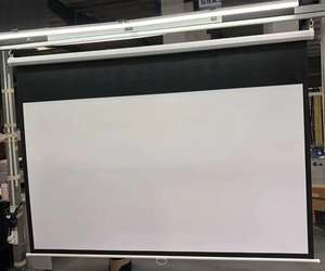 Écran <span class=keywords><strong>de</strong></span> <span class=keywords><strong>Projection</strong></span> mural manuel <span class=keywords><strong>de</strong></span> haute qualité pour films à la maison 100 pouces 16:9/4:3 écran <span class=keywords><strong>de</strong></span> <span class=keywords><strong>Projection</strong></span> blanc mat mural et plafond - Product Image 2
