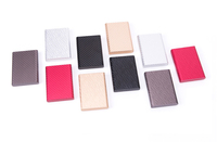 Dompet Kartu Kredit Minimalis Tipis Serat Karbon dengan Penutup Kancing Khusus dan Pelindung RFID