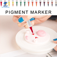 Marqueurs alimentaires comestibles (lot de 8), stylos de qualité alimentaire à pointe fine et épaisse, couleurs d'encre comestibles pour les friandises de Pâques