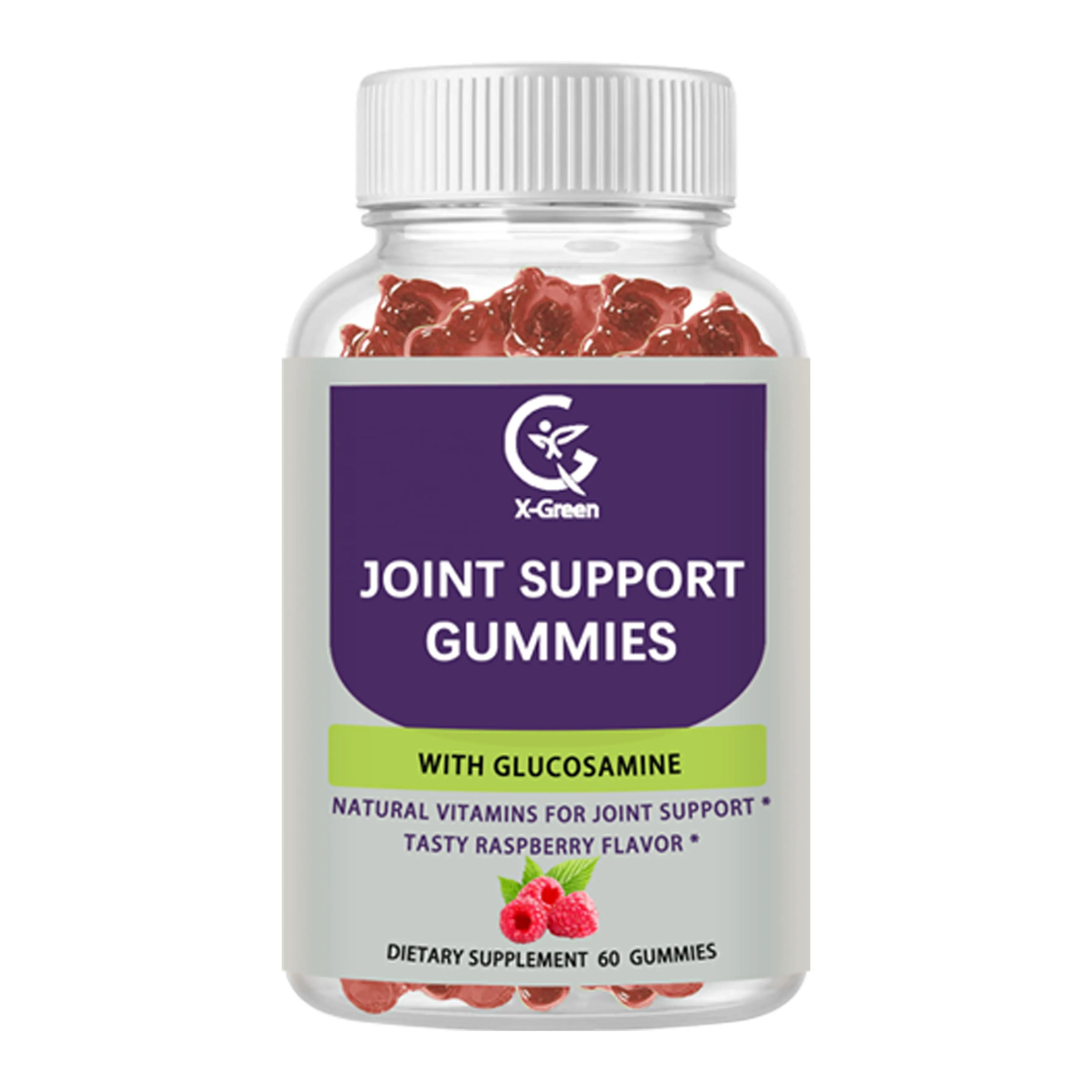 Hỗ trợ chung glucosamine Gummies cộng với vitamin E Doanh Hỗ trợ bổ sung cho thỉnh thoảng khó chịu cứu trợ tùy biến