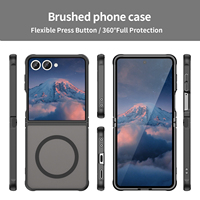 Étui de téléphone en PC ultra-fin semi-transparent à chargement magnétique pour Samsung Z Flip 7/Flip 6 Fundas Carcasa
