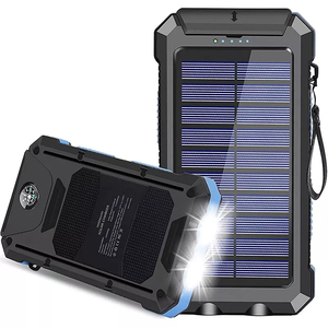 Banco de Energía Solar Portátil de Carga Rápida para Acampar al Aire Libre con Linterna LED, Gran Capacidad de 10000mAh - Product Image 3