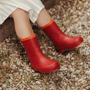 Bottes <span class=keywords><strong>de</strong></span> <span class=keywords><strong>pluie</strong></span> imperméables et durables en caoutchouc pour enfants, garçons et filles, unisexes, chaussures d'extérieur pour boue, faciles à enfiler, antidérapantes, doublure douce - Product Image 3