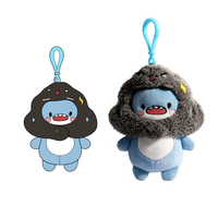Porte-clés en peluche ours en peluche personnalisé en gros, super doux, moelleux, mignon, petite taille