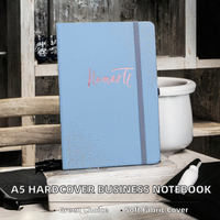Carnet de notes professionnel écologique A6 avec couverture en tissu rigide, ligné, pour les réunions de bureau, les cadeaux scolaires