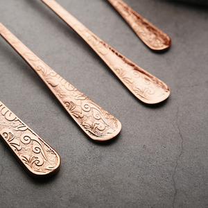 Cubiertos de grado alimenticio, cubiertos de acero inoxidable 410, 4 Uds., cuchillo, tenedor y cuchara, juego de cubiertos <span class=keywords><strong>para</strong></span> boda, Hotel, restaurante - Product Image 4