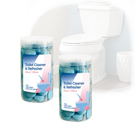 Tablettes nettoyantes puissantes pour toilettes, idéales pour éliminer les taches et les odeurs, parfaites pour la maison, l'hôtel, le bureau et les centres commerciaux.