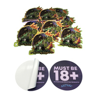 Feuilles d'autocollants personnalisés découpés à la forme, étiquettes en vinyle imperméables pour emballages de marque