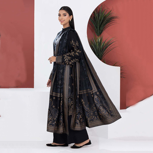 Traje pakistaní Shalwar Kameez para hombre, 3 piezas, 4 estaciones, camisa bordada y pantalón acampanado con dupatta, para fiesta. - Product Image 3