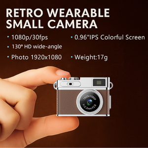 Appareil Photo Numérique 1080P Rétro CCD Mini Cam avec Écran Intérieur Extérieur Sports Portable Vintage Très Petit Caméscope <span class=keywords><strong>Enregistreur</strong></span> Vidéo - Product Image 2