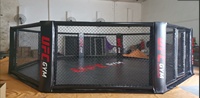 Équipement d'arts martiaux Cage de ring de boxe de plancher de MMA à vendre ring de boxe utilisé par octogone commercial de MMA