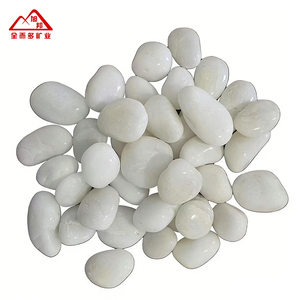 Ciottoli Bianchi Naturali per Giardini e Ville, Pietre Decorative per Paesaggistica Esterna, Pietre di Fiume Lavate - Product Image 1
