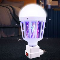 Ampoule LED anti-moustiques AC175~220V E27/B22 pour éclairage domestique, lampe piège à insectes, répulsif anti-moustiques