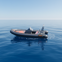 Ce certificat RHIB 520 V profond coque Hypalon/PVC/Orca nervure en aluminium bateaux gonflables pour la pêche