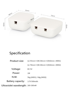 Caja <span class=keywords><strong>de</strong></span> desinfección <span class=keywords><strong>de</strong></span> cepillo <span class=keywords><strong>de</strong></span> dientes mini USB <span class=keywords><strong>de</strong></span> carga automática UV sanitizador cepillo <span class=keywords><strong>de</strong></span> dientes caja limpiadora - Product Image 5