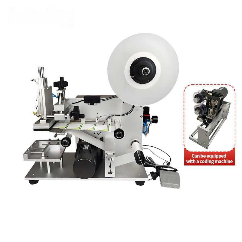 Stitching Machine Labels Hot-selling Desktop Semi-automatic Flat Self-adhesive Labeling Machine ...