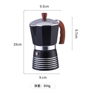 <span class=keywords><strong>Cafetera</strong></span> Espresso de inducción de aluminio Estilo clásico italiano <span class=keywords><strong>3</strong></span> <span class=keywords><strong>tazas</strong></span> 6 <span class=keywords><strong>tazas</strong></span> Moka Pot - Product Image 4