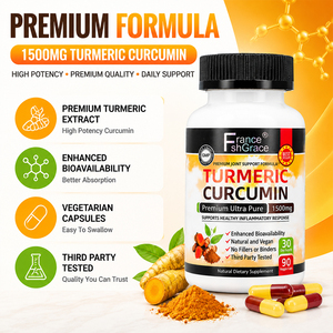 Suplemento de Cúrcuma Personalizado Shecome con Extracto de Pimienta Negra 1500mg, Alta Absorción, para Adultos - Product Image 2