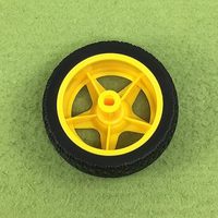 Roues et pneus de remplacement TT Motor, échelle 1:48, pneus en caoutchouc pour châssis de robot Smart Car RC, pour kit DIY télécommandé