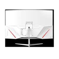 Moniteur de jeu incurvé sans bordure professionnel de 32 pouces, 1k 2k 165Hz, 99% SRGB, temps de réponse de 1 ms, panneau MVA, interface DP