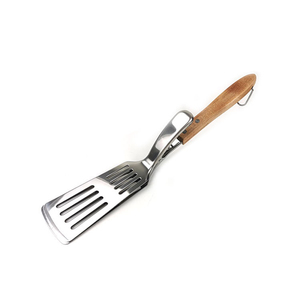Hot Sale Food Zange Edelstahl Küche BBQ Grill Klemmen Pala De Cocina 2 In 1 Outdoor Turner Steak <span class=keywords><strong>Burger</strong></span> Spatel Zange - Product Image 4