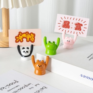 <span class=keywords><strong>Portafoto</strong></span> in Resina a Forma di Animale Cartone Animato, Mini Decorazione da Scrivania per Casa e Ufficio - Product Image 3