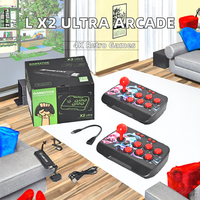 Manette de jeu d'arcade Mooden 2410-K6, console de jeu TV 4K, 5001-10000 jeux classiques, sans fil 2,4 GHz, carte TF 64 Go, prise en charge multilingue