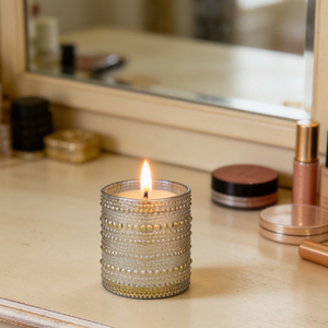 Candela Profumata in Paraffina in Barattolo di Vetro Rotondo, Fatta a Mano per Decorazione Casa, Uso Festivo e Matrimoniale, per Interni - Product Image 4