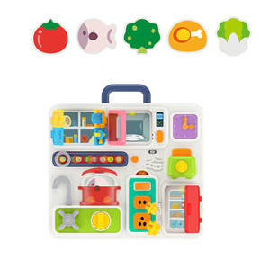Montessori Sensory Busy Board <strong>Baby</strong> <strong>Toys</strong> for <strong>6</strong> <strong>12</strong> 18 <strong>Months</strong> 10 in 1 Educational Kitchen Accessories Kids Travel <strong>Toys</strong> with <strong>Music</strong>